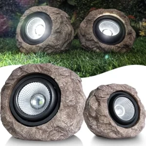 Solar Rock Lights Outdoor Garden Waterproof