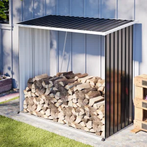 68×32×62in Waterproof & Rustproof Firewood Storage Rac